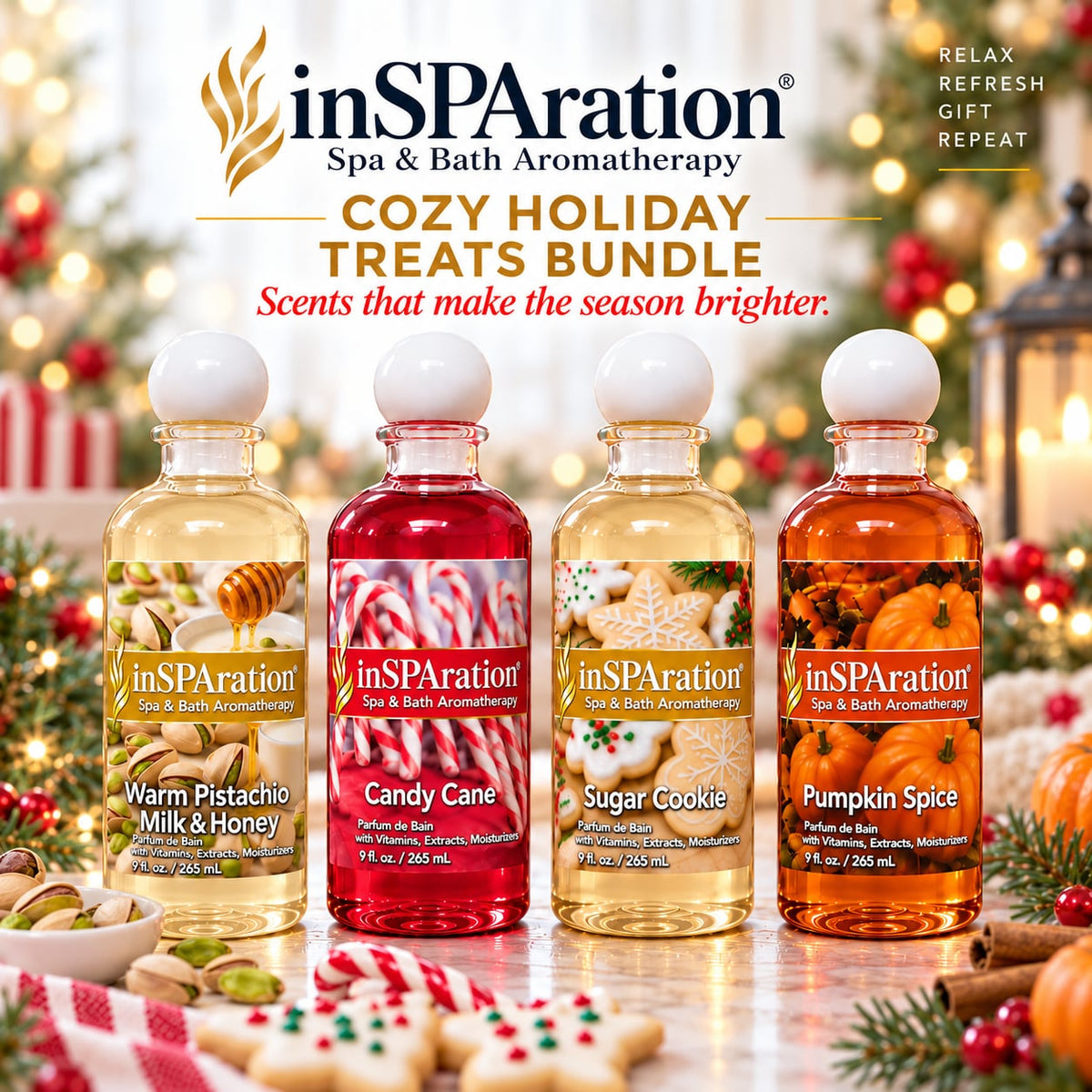 Cozy Holiday Treats Bundle - inSPAration Aromatherapy (Liquid or Crystal)
