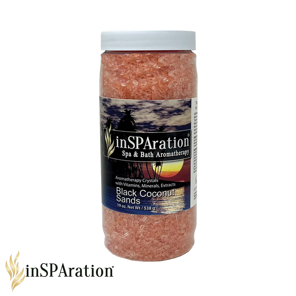 Black Coconut Sands – Luxury Spa Bath Salts & Stress Relief Aromatherapy Coconut Soak