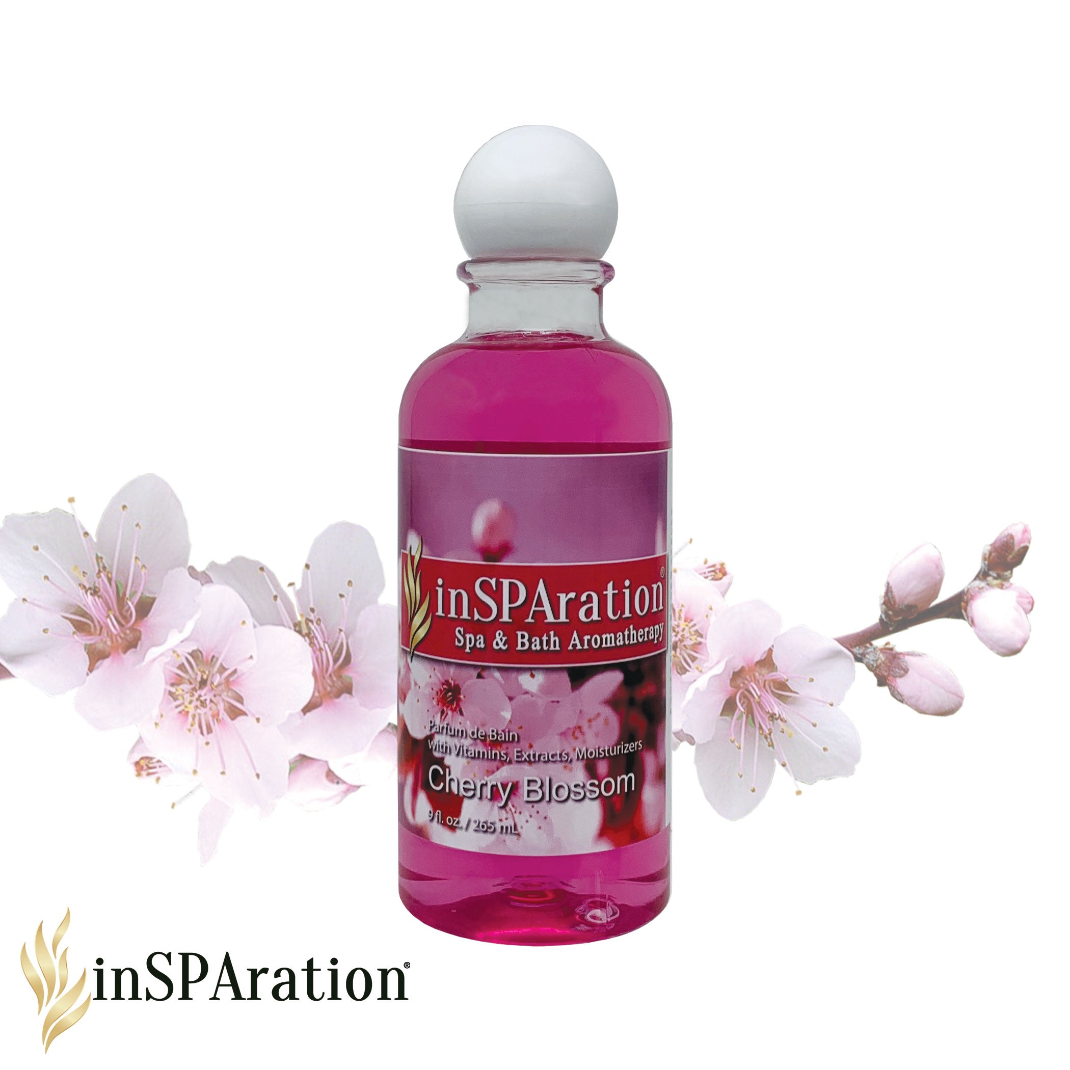 Cherry Blossom inSPAration 9oz Liquid Aromatherapy – Hot Tub Aromatherapy Fragrance & Spa Scents for Hot Tubs
