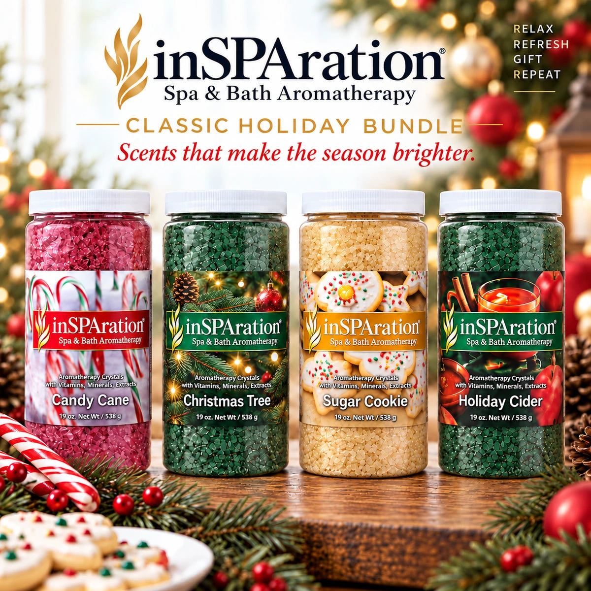 Classic Holiday Bundle - inSPAration Aromatherapy (Liquid or Crystal)