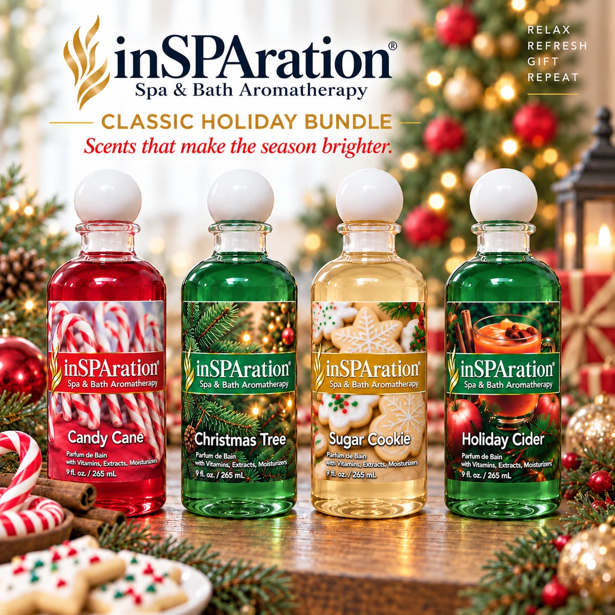 Classic Holiday Bundle - inSPAration Aromatherapy (Liquid or Crystal)