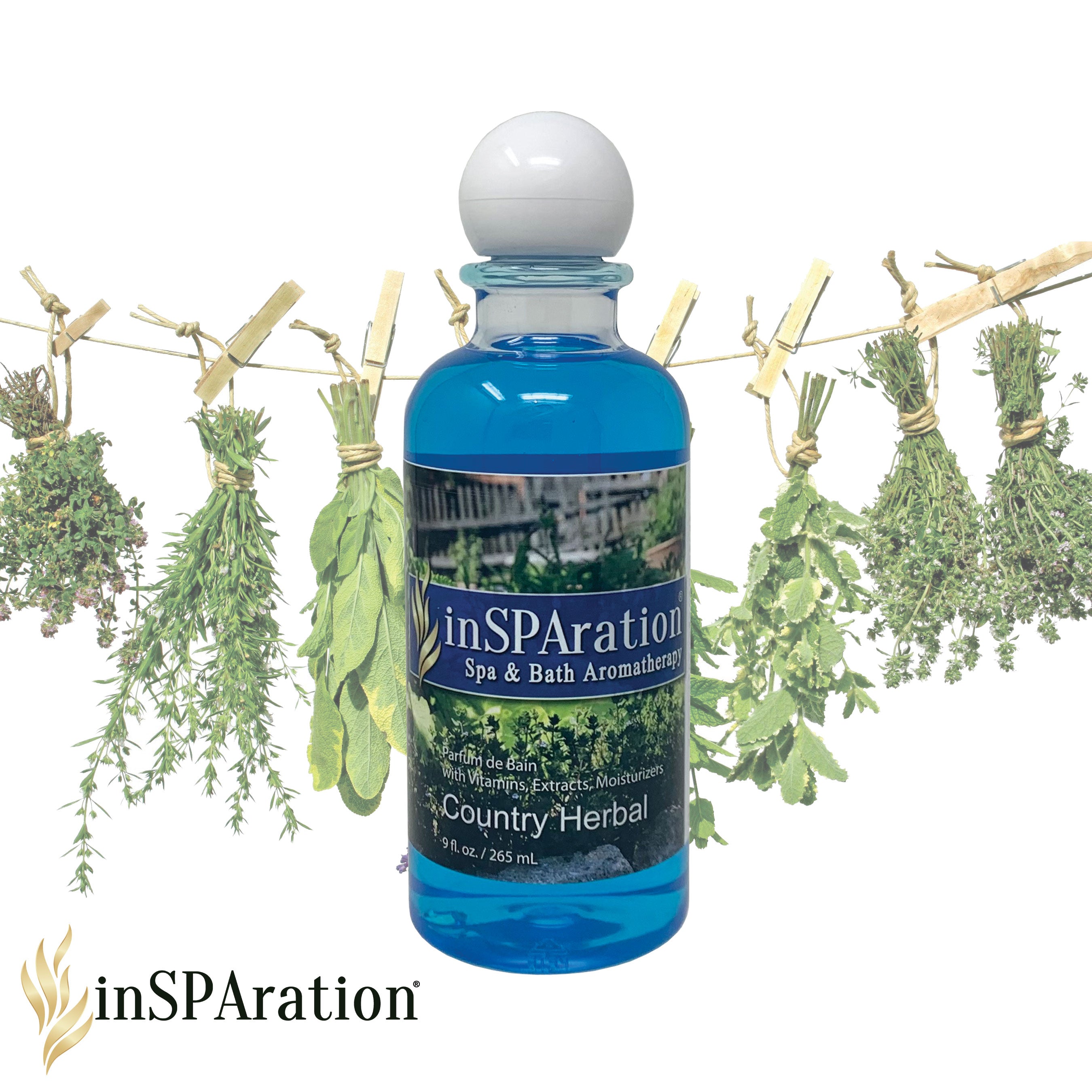 Country Herbal Hot Tub Aromatherapy – inSPAration 9oz Spa & Bath Aromatherapy, Soothing Scents Spa