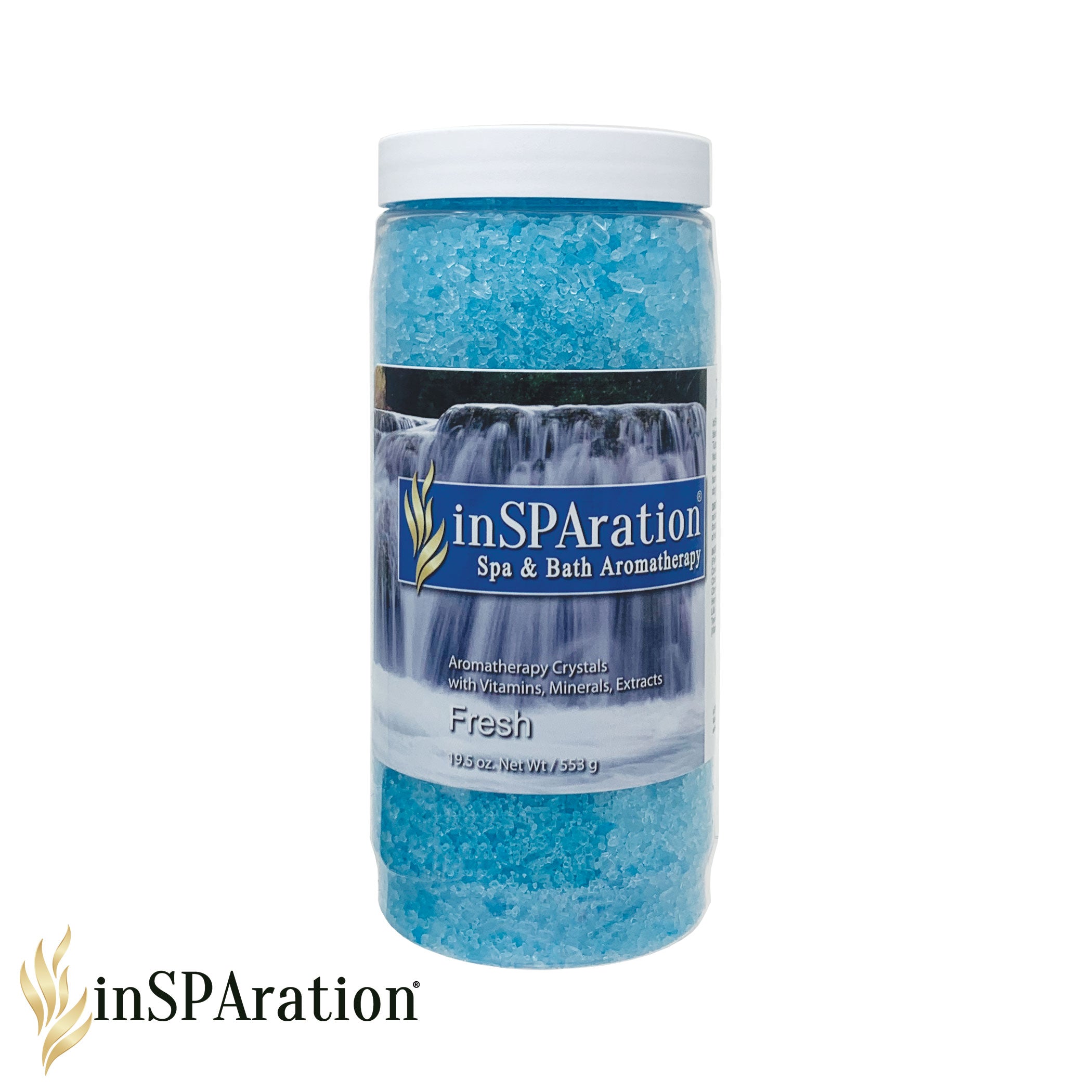 Fresh 19oz inSPAration Rx Crystals – Luxury Bath Salts for Relaxing Epsom Salt Bath, Detoxifying & Muscle Relaxing Soak