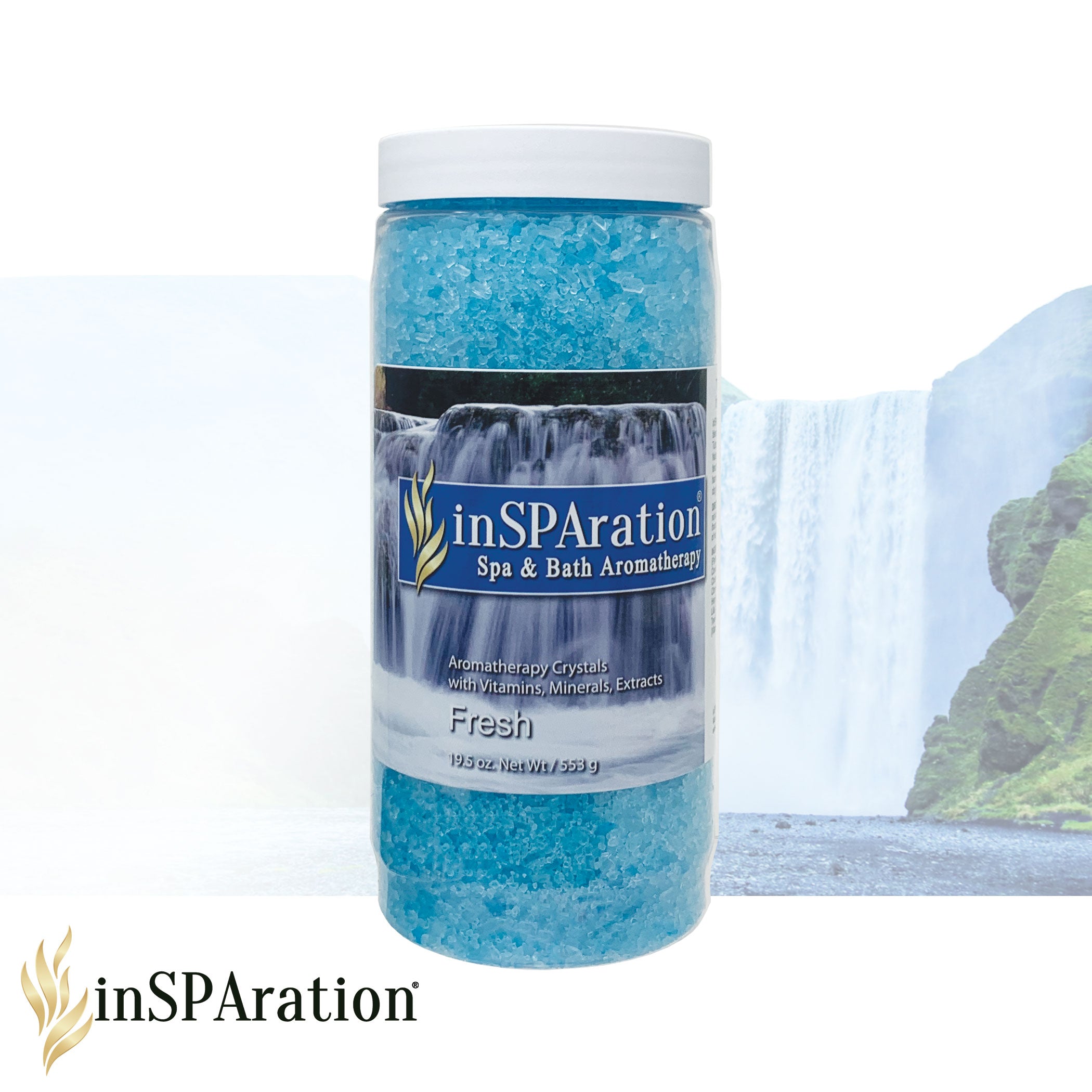 Fresh 19oz inSPAration Rx Crystals – Luxury Bath Salts for Relaxing Epsom Salt Bath, Detoxifying & Muscle Relaxing Soak