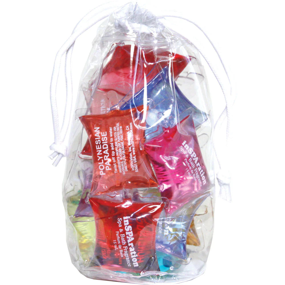 Spa & Bath Liquid Aromatherapy Pillow Packets – Assorted Single-Use Scents