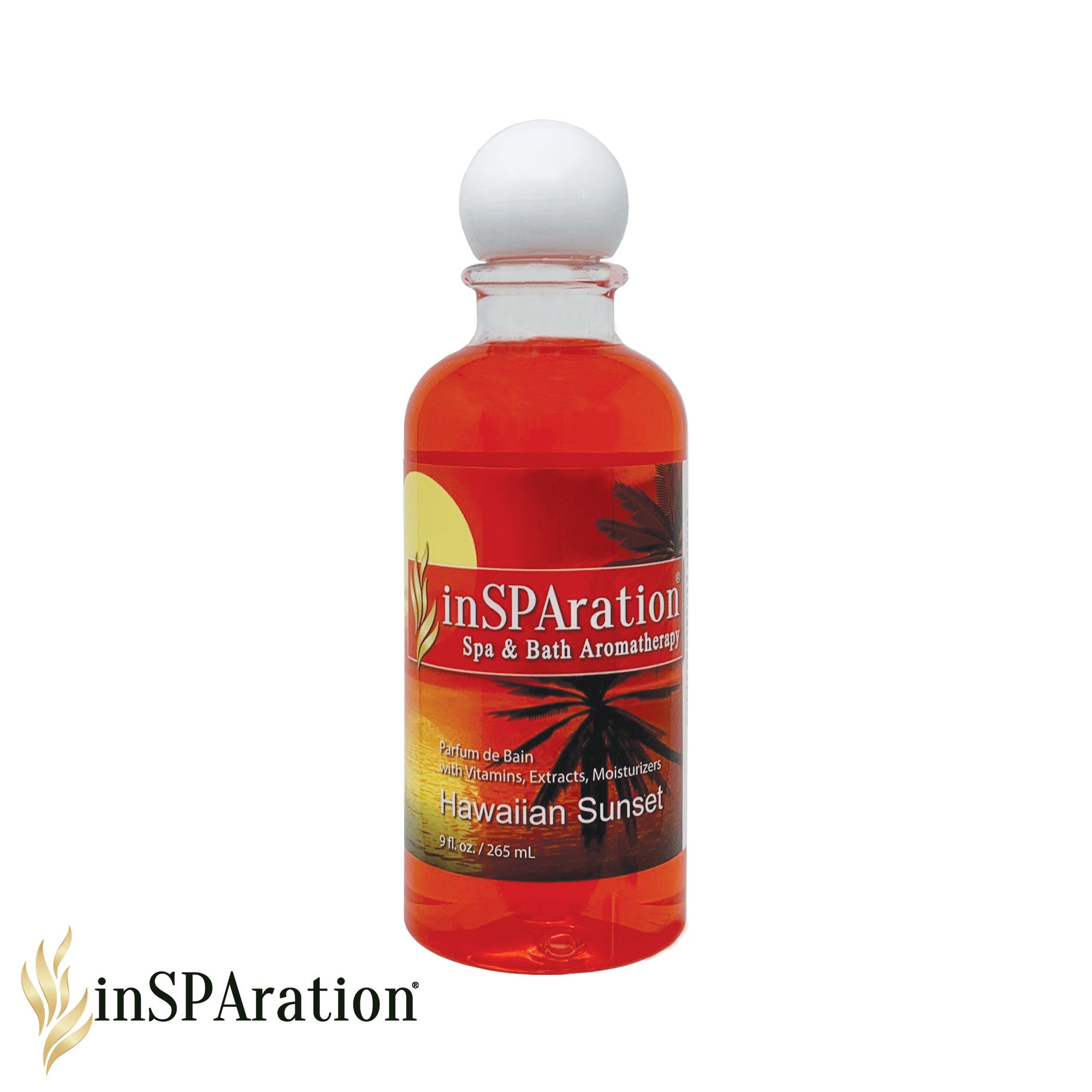 Hawaiian Sunset 9oz Liquid Aromatherapy – Frangipani Hot Tub & Pool Scents | Insparation Spa & Bath Aromatherapy