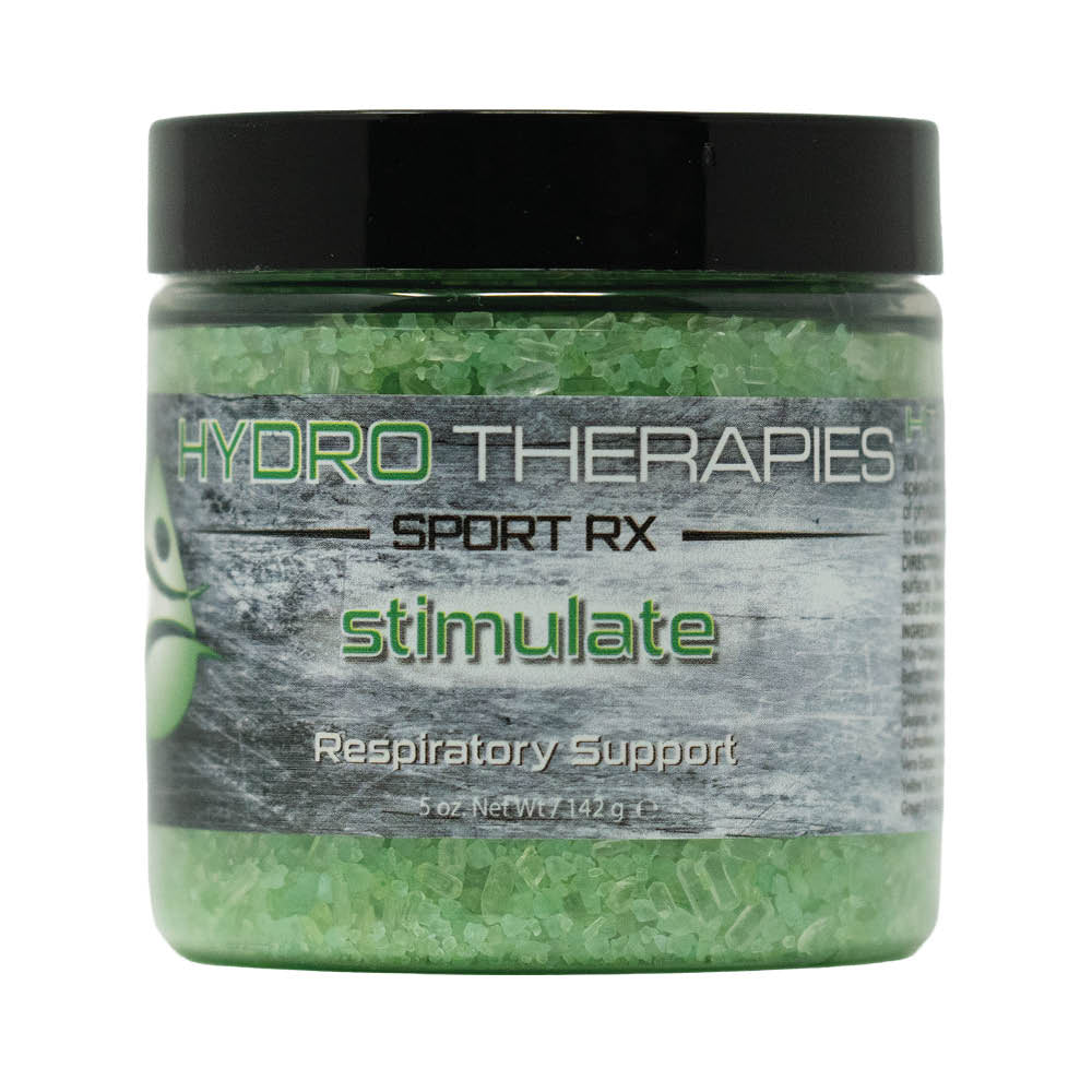 Stimulate Hydrotherapies Sport RX Crystals – Sports Recovery Bath Salts, Epsom Salt Bath Crystals with Peppermint & Eucalyptus