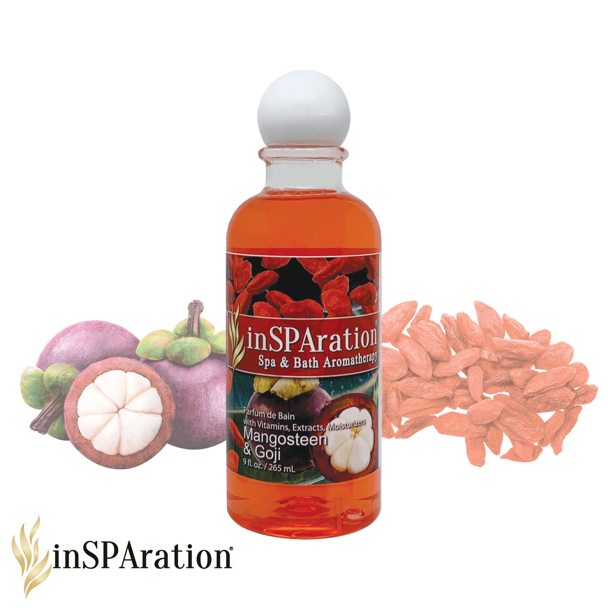 Mangosteen & Goji Spa Aromatherapy 9oz – Hot Tub Fragrance Liquid with Soothing Tropical Scents | Insparation Aromatherapy