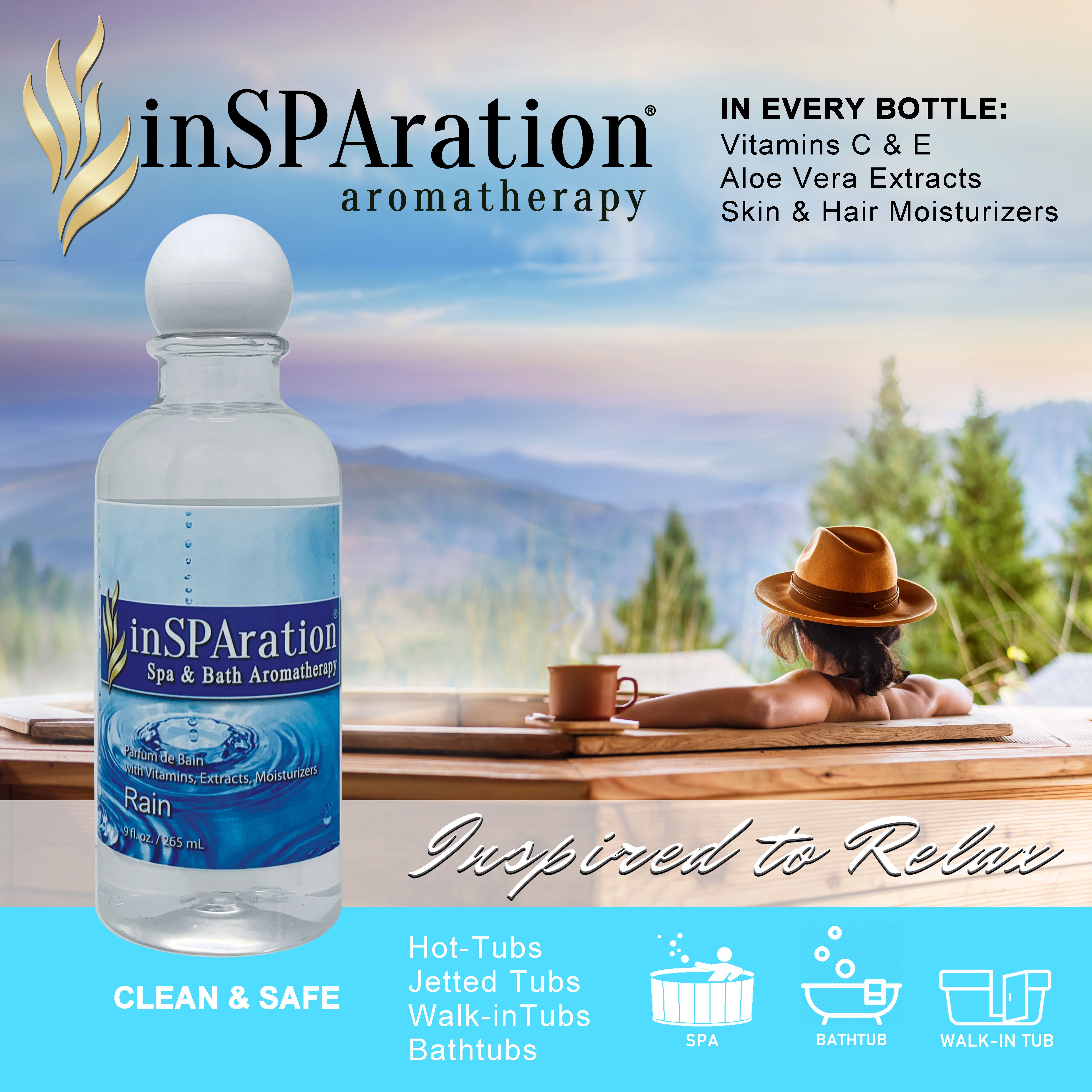 Rain - inSPAration 9oz Liquid Aromatherapy