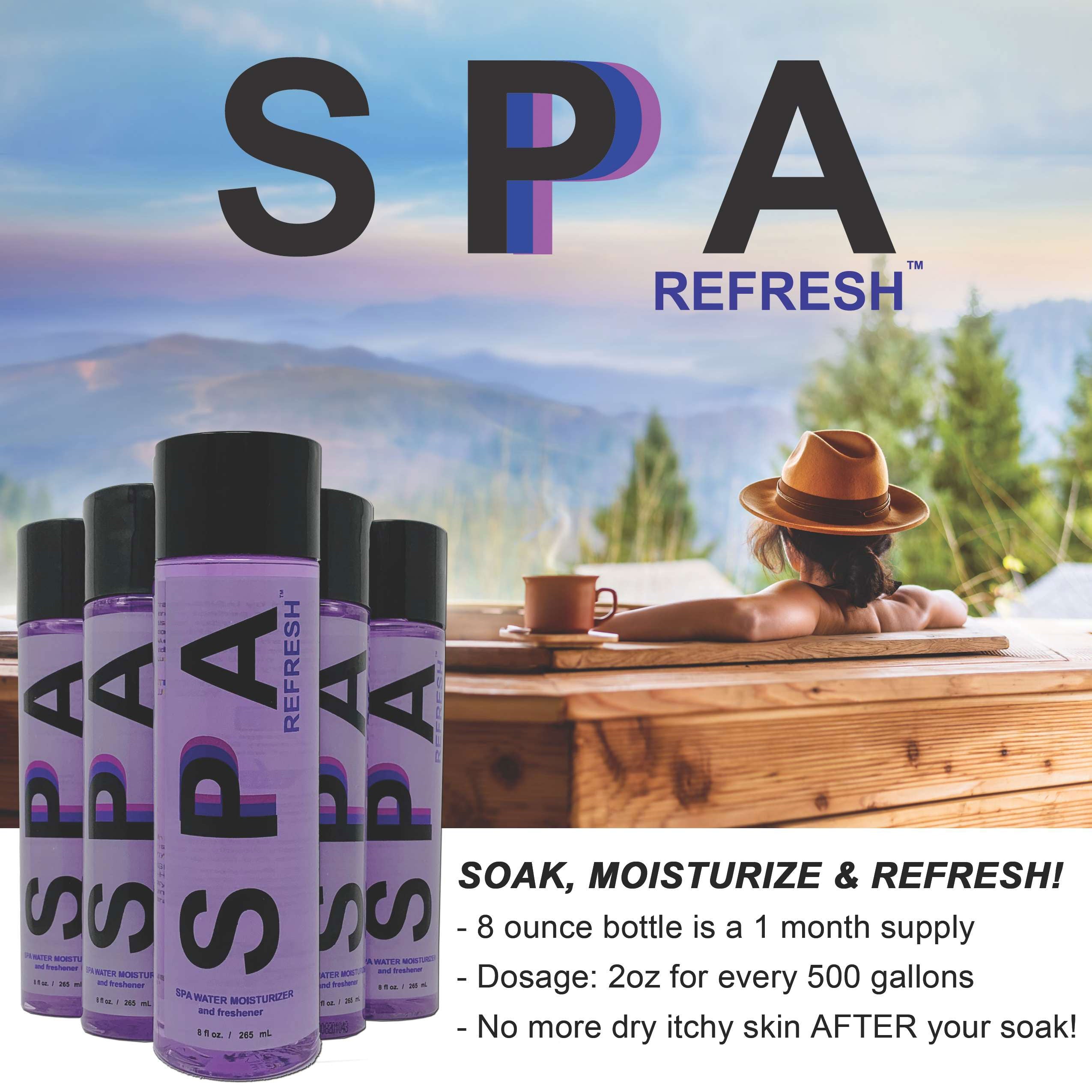 Spa Refresh – Water Moisturizer & Freshener for Spas & Hot Tubs