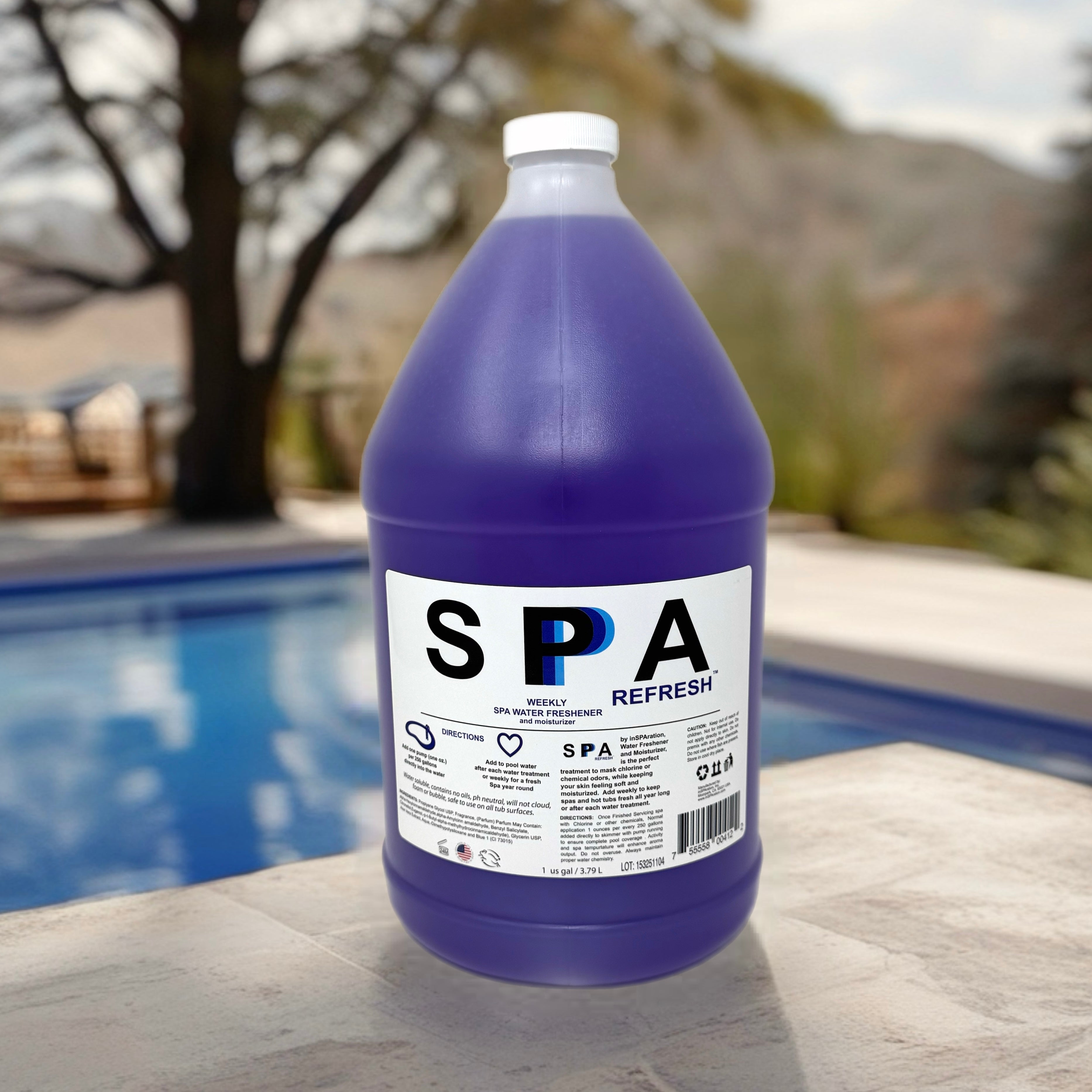 Spa Refresh Gallon – Premium Spa Water Treatment, Water Softener & Hot Tub Enhancer