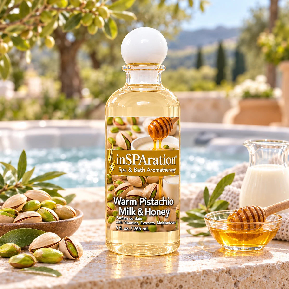HOLIDAY (WARM PISTACHIO) - 9oz Liquid Aromatherapy – Hot Tub Spa Fragrance