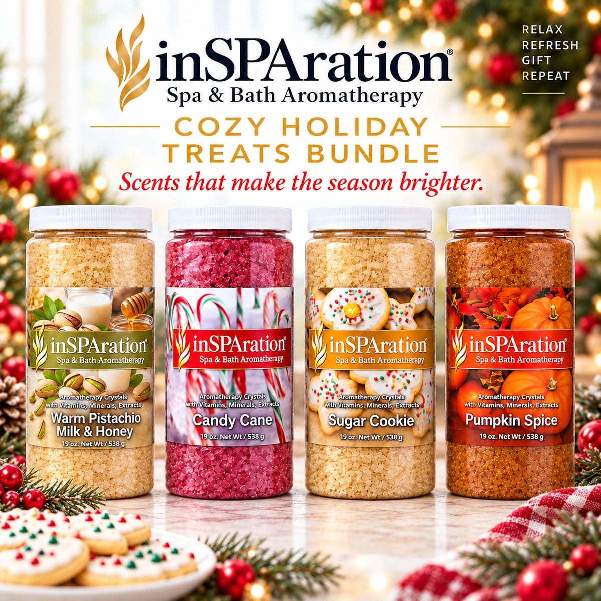 Cozy Holiday Treats Bundle - inSPAration Aromatherapy (Liquid or Crystal)