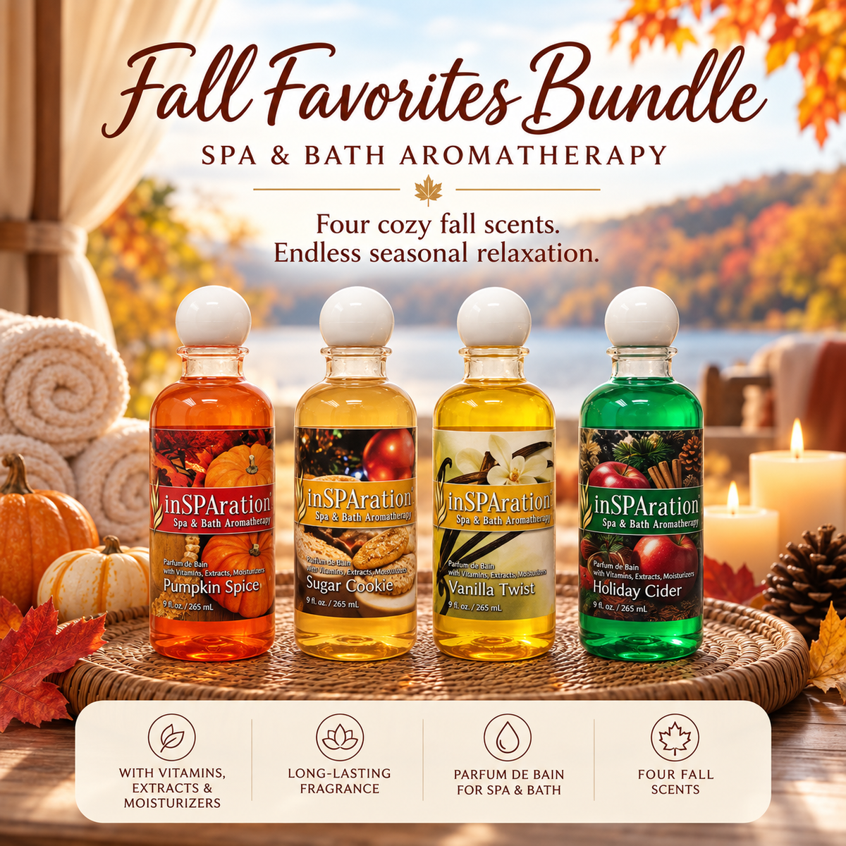 Fall Favorites Bundle - inSPAration Aromatherapy (Liquid and Crystal)