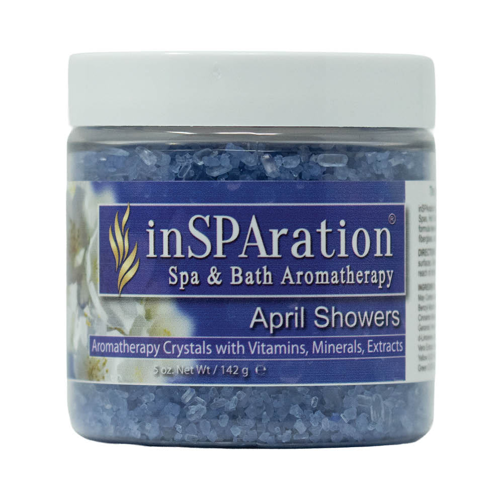 April Showers - inSPAration Rx Crystals – Epsom Salt for Hot Tub, Muscle Relaxing & Stress Relief Bath Salts, Spa Crystals for Hot Tubs