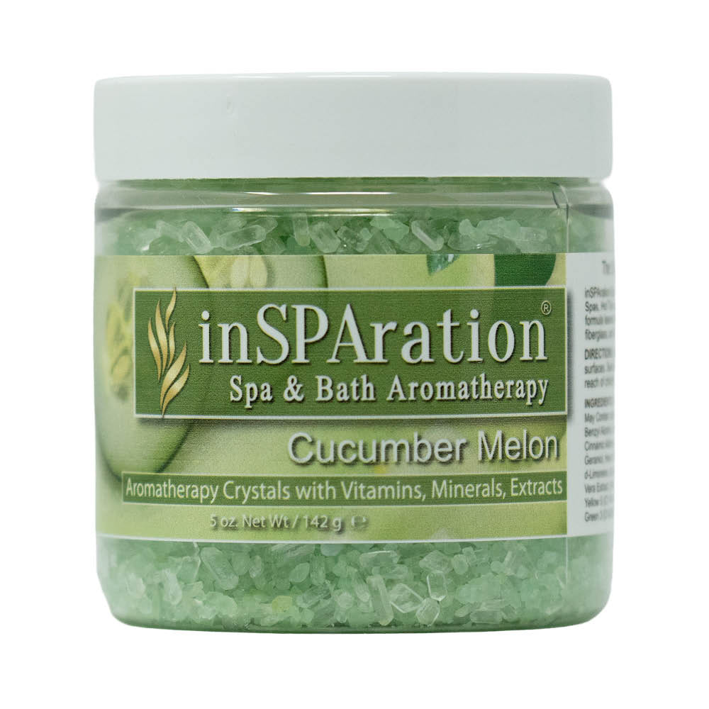 Cucumber Melon - inSPAration Rx Crystals – Epsom Salt for Hot Tub, Muscle Relaxing & Stress Relief Bath Salts, Spa Crystals for Hot Tubs