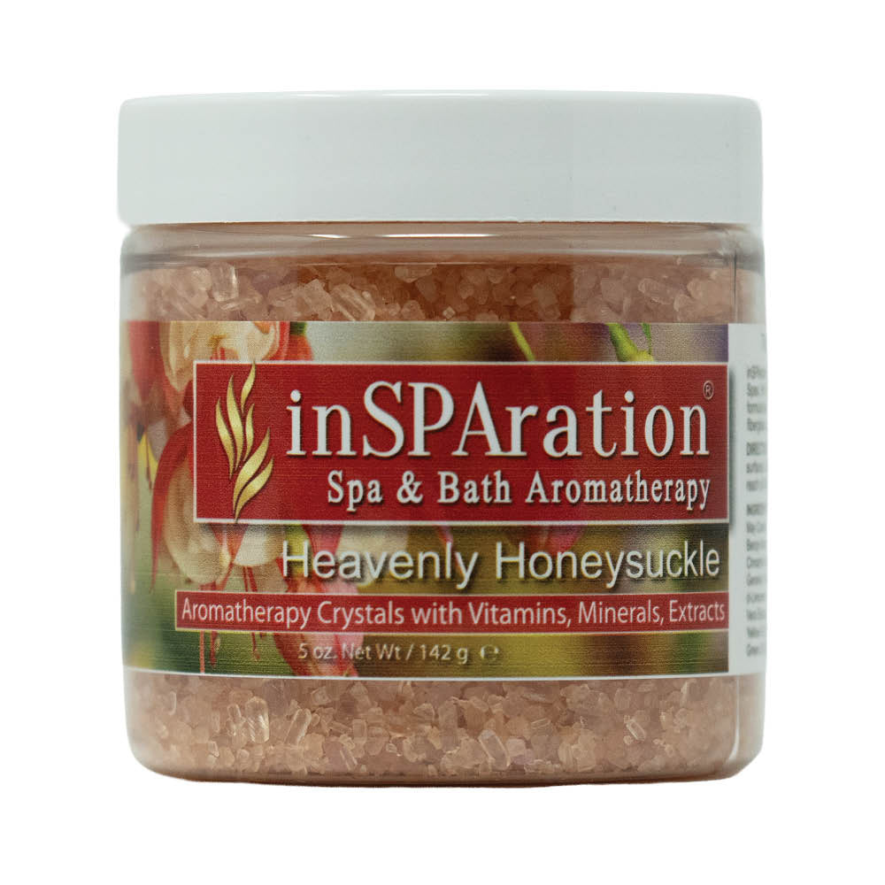 Heavenly Honeysuckle - inSPAration Rx Crystals – Epsom Salt for Hot Tub, Muscle Relaxing & Stress Relief Bath Salts, Spa Crystals for Hot Tubs