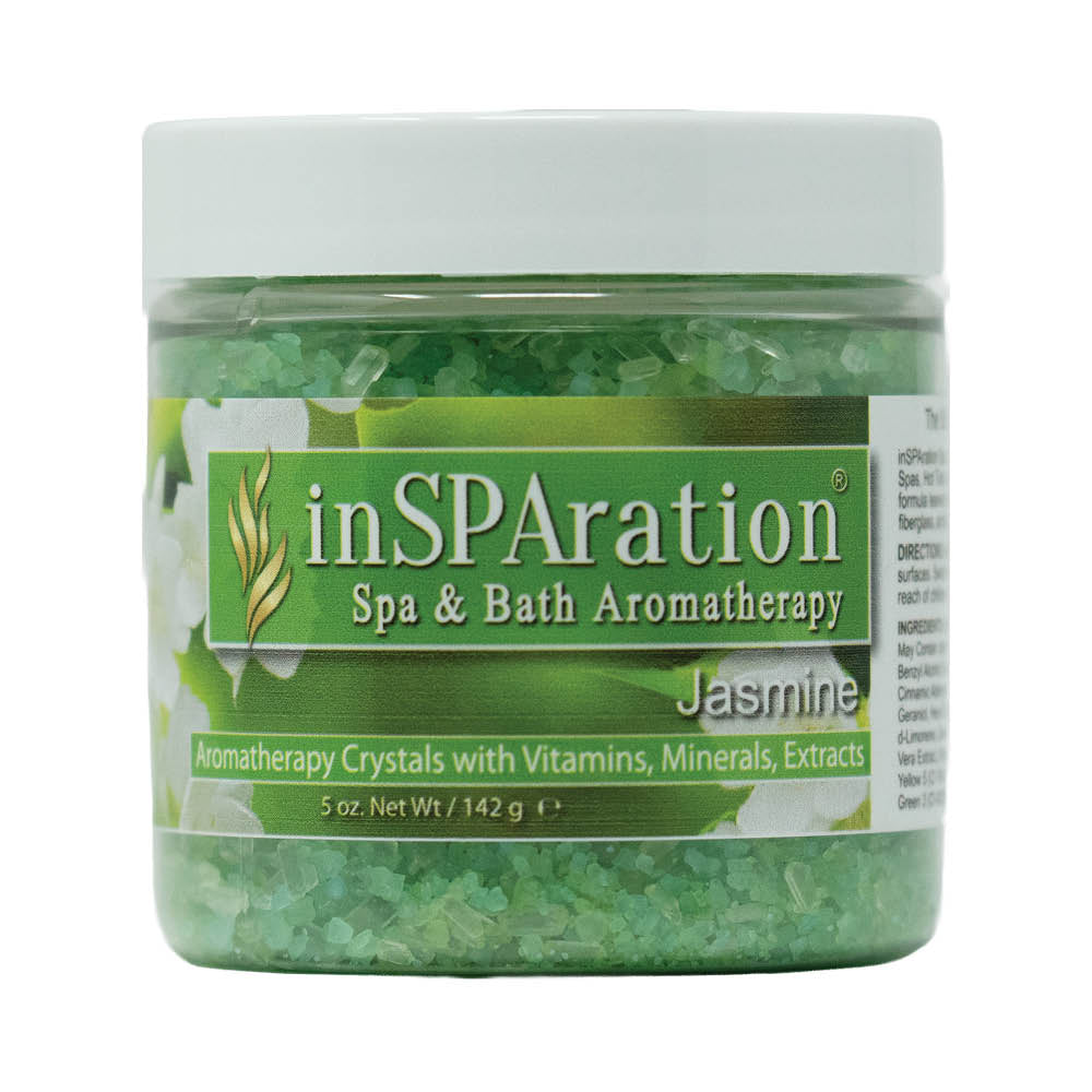 Jasmine - inSPAration Rx Crystals – Epsom Salt for Hot Tub, Muscle Relaxing & Stress Relief Bath Salts, Spa Crystals for Hot Tubs