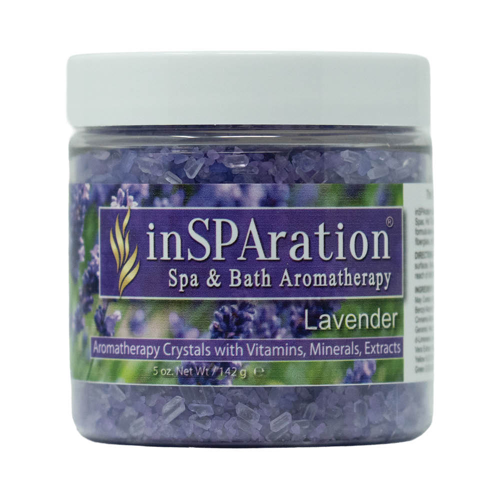 Lavender - inSPAration Rx Crystals – Epsom Salt for Hot Tub, Muscle Relaxing & Stress Relief Bath Salts, Spa Crystals for Hot Tubs