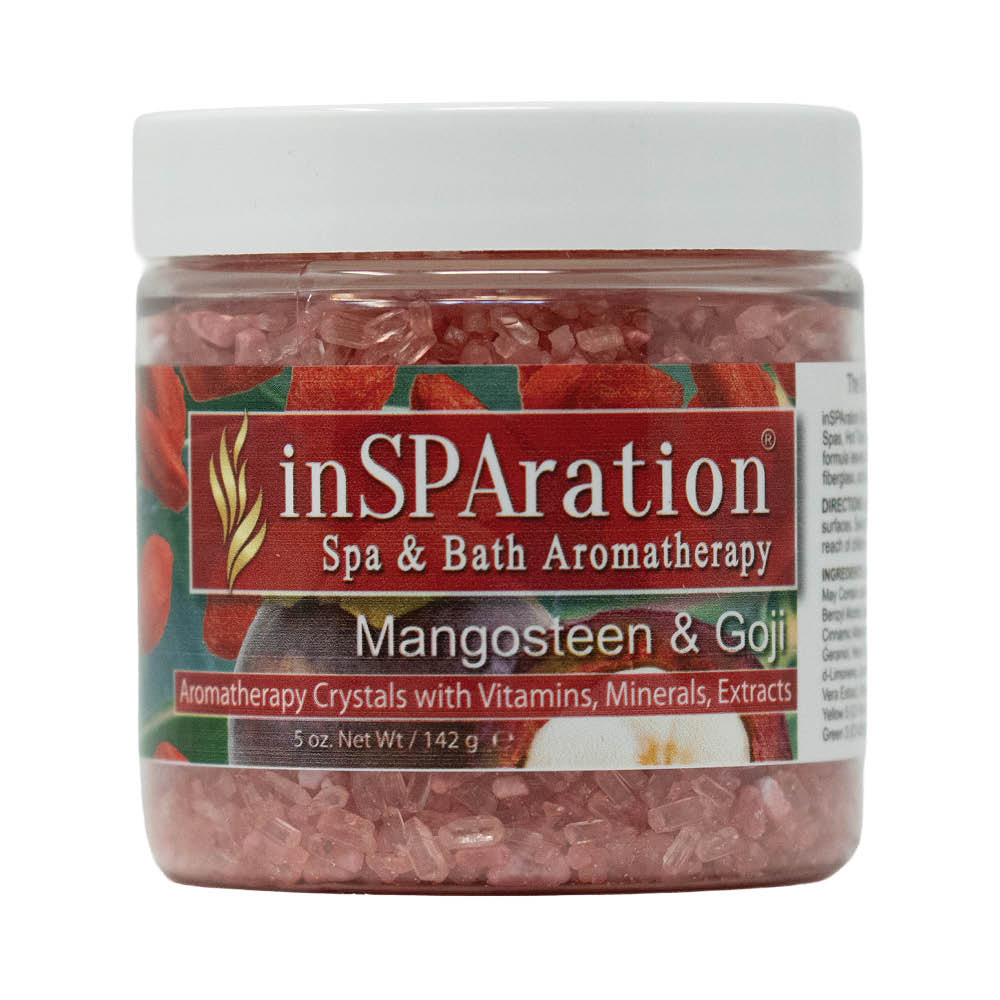 Mangosteen & Goji - inSPAration Rx Crystals – Epsom Salt for Hot Tub, Muscle Relaxing & Stress Relief Bath Salts, Spa Crystals for Hot Tubs