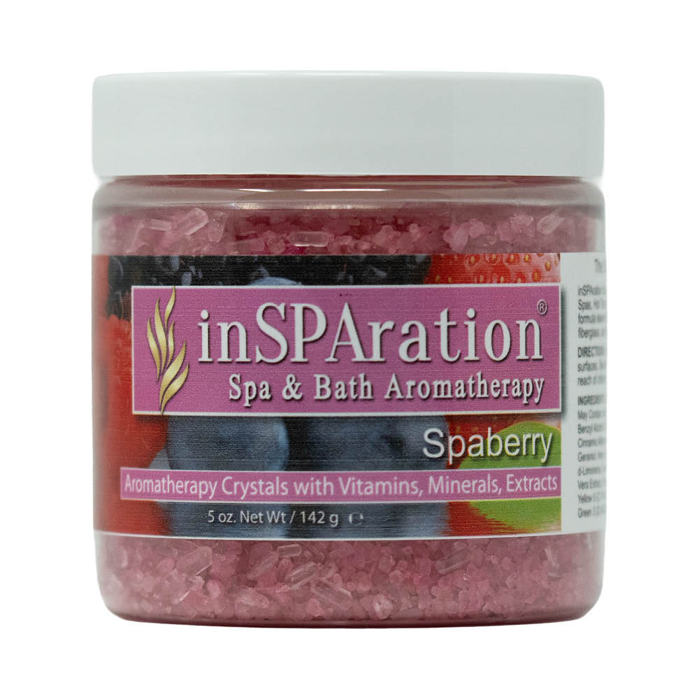 Spaberry - inSPAration Rx Crystals – Epsom Salt for Hot Tub, Muscle Relaxing & Stress Relief Bath Salts, Spa Crystals for Hot Tubs