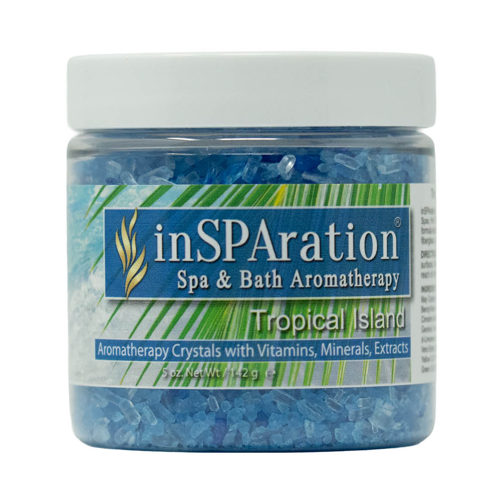 Tropical Island - inSPAration Rx Crystals – Epsom Salt for Hot Tub, Muscle Relaxing & Stress Relief Bath Salts, Spa Crystals for Hot Tubs