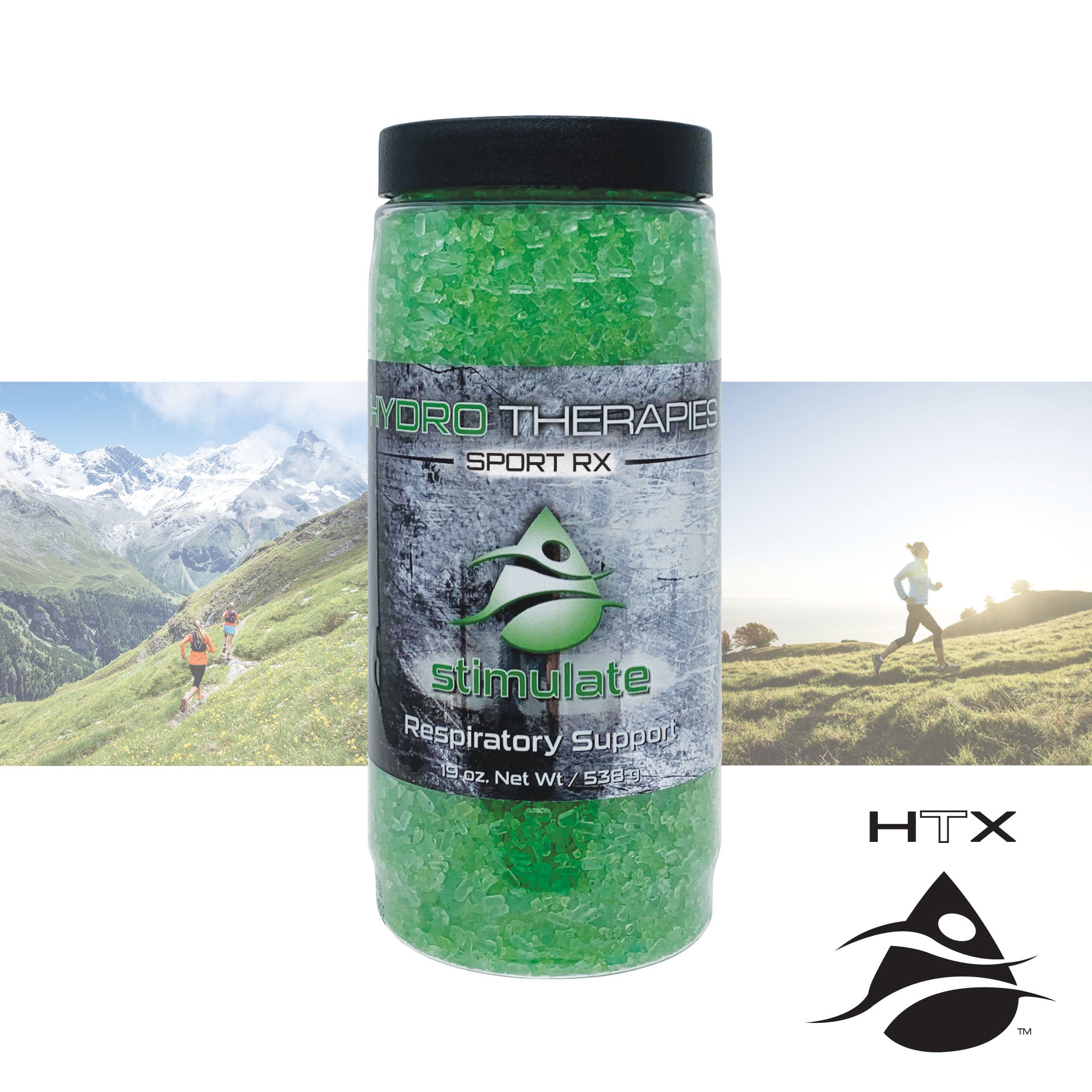 Stimulate Hydrotherapies Sport RX Crystals – Sports Recovery Bath Salts, Epsom Salt Bath Crystals with Peppermint & Eucalyptus
